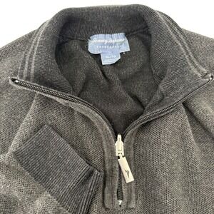 Tommy Bahama Reversible Quarter Zip Pullover Sweater Men's XL Pima Cotton